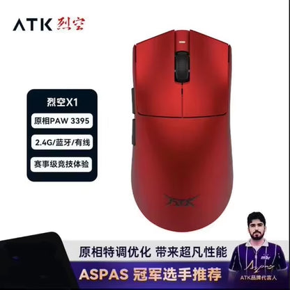 Blazing Sky X1 Mouse Gamer Wireless 3Mode 8K Low Latency Lightweight FPS Liekong E-Sports Gaming Mouse Custom Pc Accessories