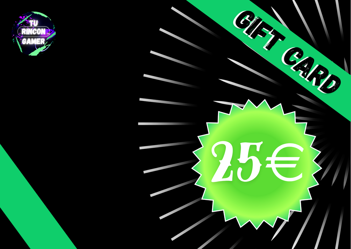 TARGETA REGALO 25 EUROS / TU-RINCON-GAMER